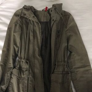 H&M green utility jacket